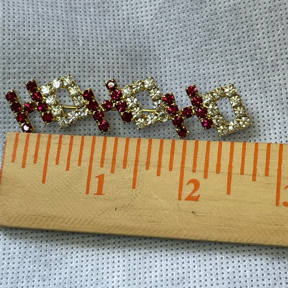 Lot of two Vintage Rhinestone Christmas Brooches - Picture 6 of 7